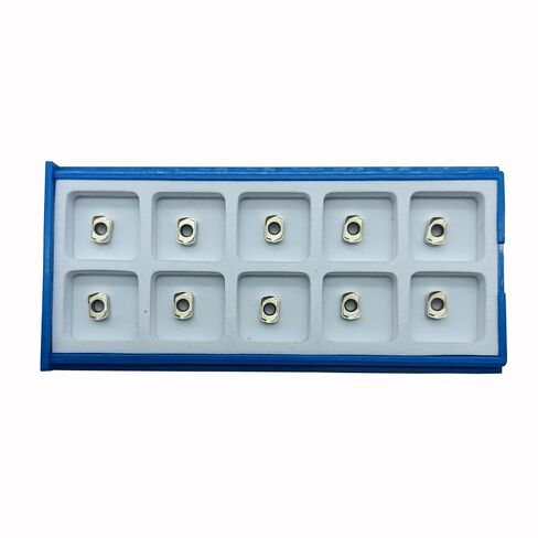 10PCS LNMU020209ZNER High Speed Feed Carbide Milling Inserts Face milling Slotting Milling Inserts Boring Bar Inserts for EXN02R End Mill Holder Stainless Steel (LNMU020209ZNER ZM1125) in Kuwait