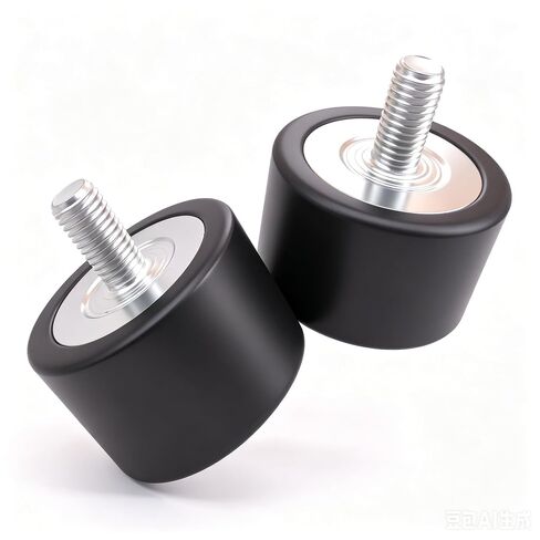 2 Pack 0H1829 Rubber Vibration Isolator Mounts 38.1 X 25.4 X M8-1.25 | Vibration Mount with Studs for Compressors, Pumps, Motors, Generators, HVAC Equipment, 2 Pcs Heavy Duty Anti Vibration Pads in Kuwait