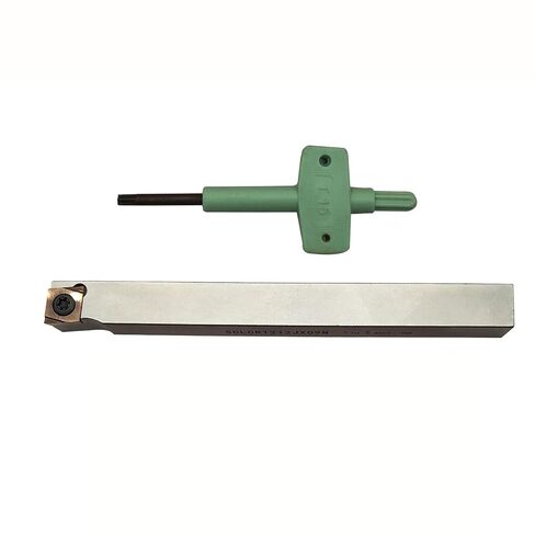 12pcs Metal Lathe TurningTools BitSet Carbide Turning Inserts CCGT060204 with 3/8 Shank Turingtool Holder Finish Turned and Ground Stainless Steel Boring Insert (SCLCR1212JX09N + 1PC CCGT09T304R) in Kuwait