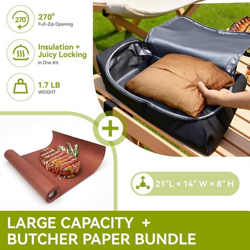 Birthday Gift for Men Him Who Have Everything, Fathers Day Dad Gifts from Daughter Son, for Husband, BBQ Blanket for Resting Meat, Insulated Meat Resting Bag for Brisket,Turkey in Kuwait