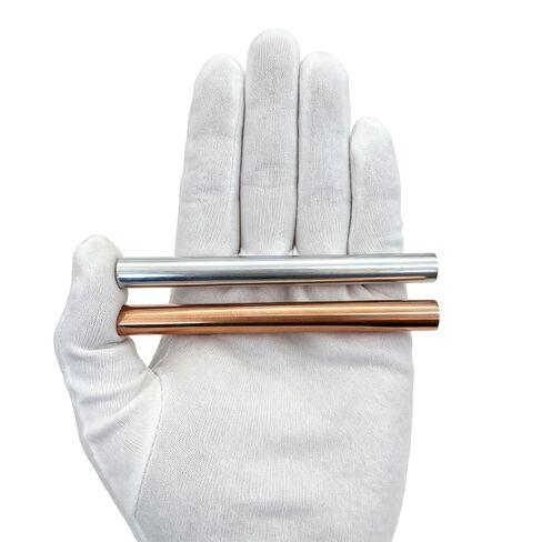 2 Pack High Purity Copper Zinc Rods,4 in Long,0.39 in Diameter | Solid Metal Bars, Copper Zinc Sticks for Educational Projects, DIY Crafti in Kuwait