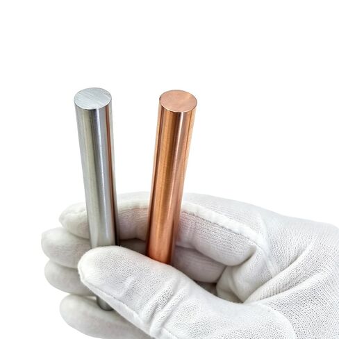 2 Pack High Purity Copper Zinc Rods,4 in Long,0.39 in Diameter | Solid Metal Bars, Copper Zinc Sticks for Educational Projects, DIY Crafti in Kuwait