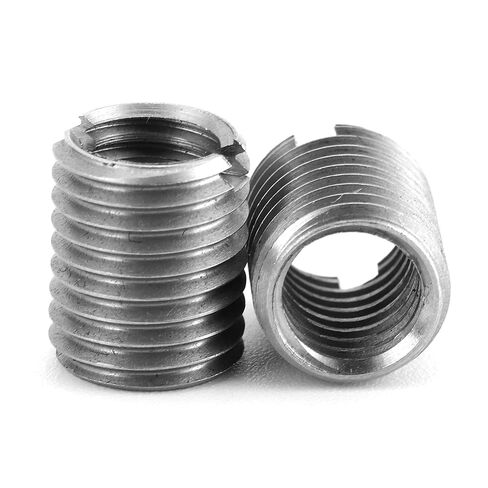 10Pcs Thread Repair Sleeves, M8x1.25 Female M10x1.25 Male Thread Conversion Nut, Stainless Steel Insert Nut Threads Repair Sleeve for Automotive, Mechanical Equipment in Kuwait