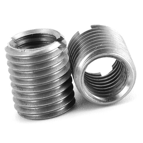 10Pcs Thread Repair Sleeves, M8x1.25 Female M10x1.25 Male Thread Conversion Nut, Stainless Steel Insert Nut Threads Repair Sleeve for Automotive, Mechanical Equipment in Kuwait