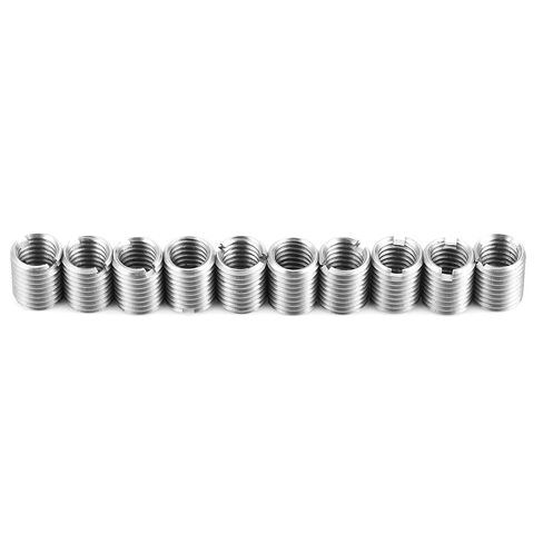 10Pcs Thread Repair Sleeves, M8x1.25 Female M10x1.25 Male Thread Conversion Nut, Stainless Steel Insert Nut Threads Repair Sleeve for Automotive, Mechanical Equipment in Kuwait