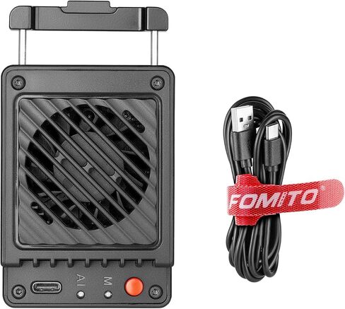 FOMITO FS-06 Semiconductor Camera and Phone Cooling Fan, Full Metal Housing, Intelligent Temperature Control, for Live Streaming and HD Video Recording in Kuwait