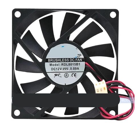 RDL8015B1 DC 12V 0.09A 80x80x15mm 2-Wire Cooling Fan in Kuwait