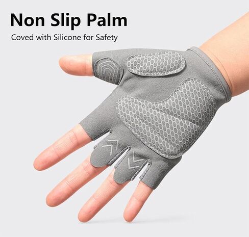 Workout Gloves for Women Men - Half Finger Gym Gloves Weight-Lifting Gloves in Kuwait
