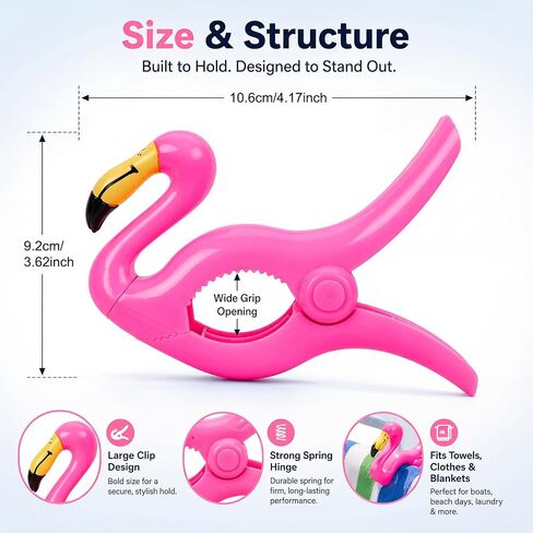 hushee 6 حزمة البحرية قارب السكك الحديدية منشفة مقاطع فلامنغو على شكل عاصفة دليل على مقاطع كبيرة عائم قارب منشفة منظم متعدد الأغراض الغسيل في الهواء الطلق لشاطئ عائم الصيد كروز السفر in Kuwait