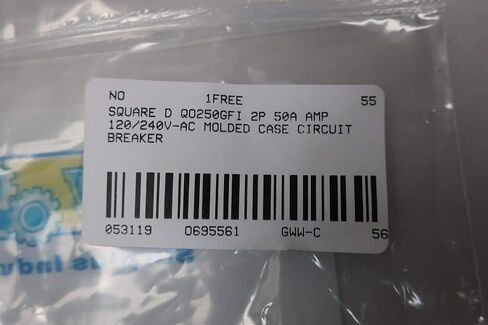 SQUARE D QO250GFI قاطع دائرة مقولب 2P 50A 120/240V-AC in Kuwait