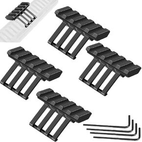 45 Degree Offset Picatinny Rail Mount, 5 Slot Low Profile Aluminum Side Rail for 21mm Picatinny System, Tactical Offset Mount for Flashlight Laser Red Dot Optics, Lightweight Durable Design in Saudi Arabia