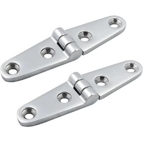 Strap Hinge 25x100mm Mirror Polish Stainless Steel Hinges Hardware 2Pcs in Kuwait