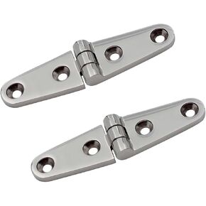 Strap Hinge with 4 Holes 100mm Heavy Duty Mirror Polish Hardware Hinges 4Pcs in Kuwait
