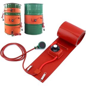 Adjustable Silicone Drum Heater with Thermostat, 30-130°C Temperature Range, 900W Electric Heat Wrap for 30L Barrels, Flexible Heating Pad for Efficient Heating in Kuwait