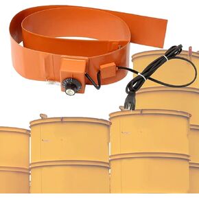 Adjustable Oil Drum Heater with Thermostat 30-150℃ | Silicon Band Heater for Pails & Buckets | Ideal for Water & Lunch Pails | Efficient & Practical Heating Solution in Kuwait