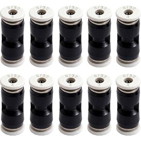 10PCS 4mm Push to Connect Fittings, Pneumatic Union Straight 5/32"x 5/32" Tube OD Quick Connector Air Tube Fitting in Kuwait