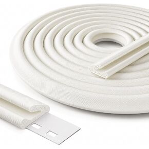 V Foam Weather Stripping Door Seal, Self-Adhesive Door Frame Draft Stopper & Gap Filler, Weatherproof Insulation Strip for Light Blocking, Soundproofing, Ideal for Exterior Front Door Sides in Saudi Arabia