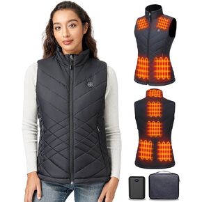 Women's Heated Vest with 16000mAh 7.4V Battery,9 Heating Zones, 4-in-1 Intelligent Switch with Light-Off in Saudi Arabia