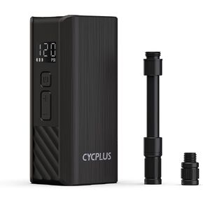 مضخة دراجة كهربائية صغيرة CYCPLUS A3، مضخة هواء كهربائية 120 رطل لكل بوصة مربعة مع صمام بريستا وشرايدر، مضخة إطارات ذات إغلاق تلقائي لدراجات الطرق، MTB، الدراجات الإلكترونية والدراجات النارية in Kuwait