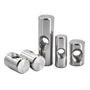 Barrel Bolts,Barrel Bolt Barrel Bolts, 5PCS Cylindrical Pin Dowel Cross Hole Hammer Embedded Nut for Wood Furniture Accessories(M5x12)(M6x18) in Kuwait