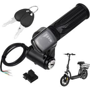 GregYoung 36v Scooter Throttle,6 Pin Scooter Replacement Parts with Battery Charge Display,Compatible with Gotrax Flex Electric Scooter in Saudi Arabia