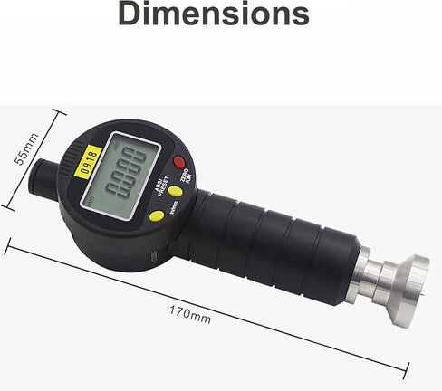 Portable Surface Roughness Tester, Surface Roughness Gauges, Measuring Range 0-6500μm with ±2μm Accuracy, for Printing, Sandblasting, Surface Finish Inspection in Kuwait