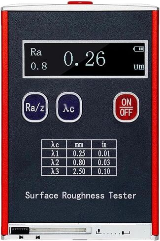 Roughness Tester, Surface Roughness Test Device, Measuring Range Ra/rq 0.05~15.0 Μm, Rz/rt 0.1~50.0 Μm, High Accuracy 0.01 Μm, for Surfaces Profile Gauging in Kuwait