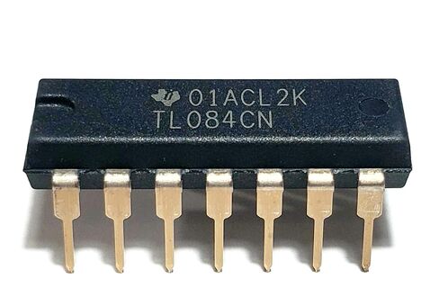 TL084CN TL084 Quad High Slew Rate JFET-Input Operational Amplifier Op-Amp IC Breadboard-Friendly DIP-14 (Pack of 10) in Kuwait