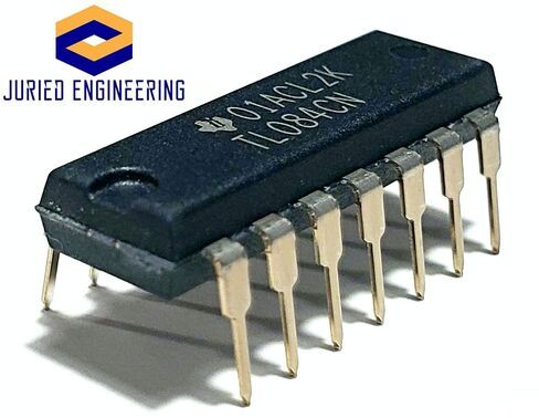 TL084CN TL084 Quad High Slew Rate JFET-Input Operational Amplifier Op-Amp IC Breadboard-Friendly DIP-14 (Pack of 10) in Kuwait