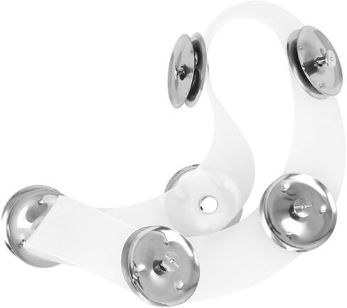 Beavorty Hi-hat Cymbal Ring Double Row Silicone Jingles 6 Pieces Silver Drum Tambourine for Jazz Drum Set Percussion Accessory in Kuwait