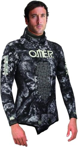 سترة Omer Blackstone 5 مم للرجال من Camo Wetsuit، رمادي in Kuwait