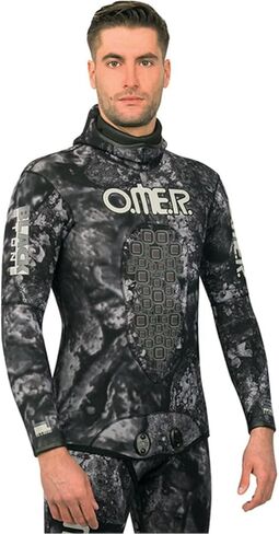 سترة Omer Blackstone 5 مم للرجال من Camo Wetsuit، رمادي in Kuwait