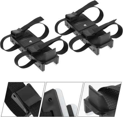 Tofficu ’s Ice Skates with Fixing Straps, Black Double Runner Ice Skating Training Aid for Beginners, Adjustable Outdoor Skates for ’ Winter Sports in Kuwait