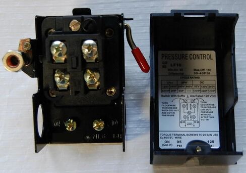 PAC-18 Replacement Pressure Switch Single Port for Furnas - 95-125 PSI 69MB7LY LF10-L1 Pressure Switch W/Disconnect Lever and Unloader Valve - Hydraulics,Pneumatics,Pumps Plumbing in Kuwait