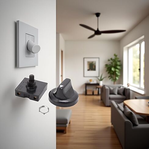 A Set Rotary Switch 4 Position 3 Speed Selector Switch Governor with Button Fan Speed Governor Fan Isolator Switch Professional Ceiling Fan Wall Controls Ceiling Fans Accessories in Kuwait