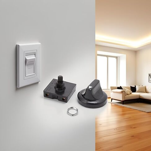 A Set Rotary Switch 4 Position 3 Speed Selector Switch Governor with Button Fan Speed Governor Fan Isolator Switch Professional Ceiling Fan Wall Controls Ceiling Fans Accessories in Kuwait