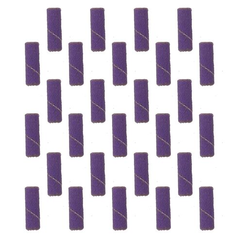 Lurrose 100pcs Nail Drill Replacement Bands for Professional Nail Technicians, Small Purple Mini Sanding Bands with Flexible Fit and Smooth Buffing, Stainless Steel Shafts Included in Kuwait