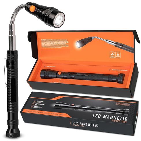 أداة التقاط مغناطيسية مع أضواء LED - أداة التقاط مغناطيسية متداخلة - هدية أداة فريدة للرجال، الرجل الماهر، الأب/الأب، الزوج، الصديق، النساء in Kuwait
