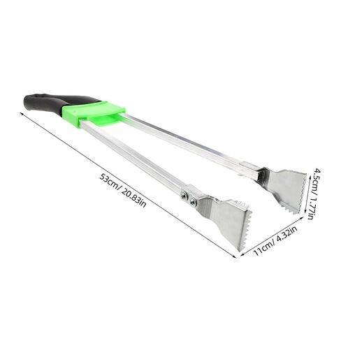 Operitacx Long Garbage Picker Grabber - Heavy Duty Long Metal Trash Tong with Anti-Slip Handle - Ergonomic Litter Pickup Tool for Outdoor Yard Trash Collecting in Saudi Arabia