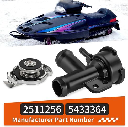 رقبة حشو مبرد مع غطاء لسيارة بولاريس سنوموبيل 440 500 600 700 XC CLASSIC XLT WIDETRAK LX 1992-2010 2511256 5433364 in Kuwait