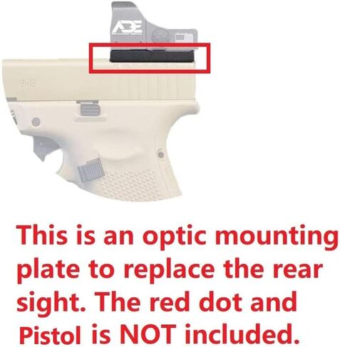 Optic Mount Plate for Ruger LCP MAX - Compatible with Holosun 507K, Holosun 407K, ESP, ESP Carry, Crimson Trace CTS-1550, and ADE RD3-018 Spike, RD3-021 Nuwa, RD3-021 PRO, RD3-030 Apollo Red Dot in Kuwait