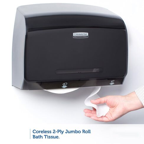 مناديل الحمام Kimberly-Clark Scott 07007 Coreless JRT Jr لموزعات JRT اليدوية، طول 1000 بوصة × عرض 3-49/64 بوصة، أبيض (علبة مكونة من 12) in Kuwait