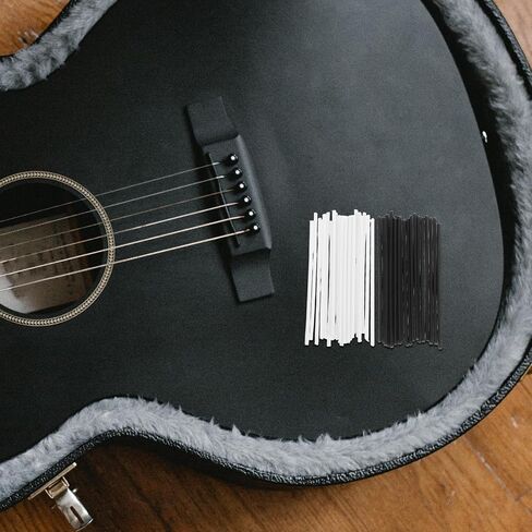 BESPORTBLE 60pcs Guitar Fingerboard Side Dot Markers 2mm X 50mm Black and White Abs Inlay Rods for Precise Positioning, Versatile Compatibility with Bass and Ukulele, for Guitar Repair in Kuwait