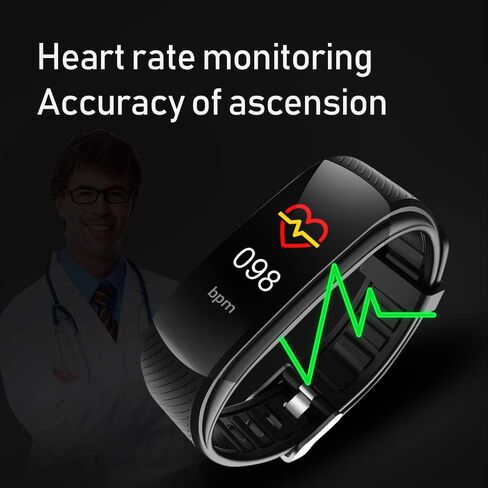 ساعة Heartcalm لتتبع اللياقة البدنية الذكية للنساء والرجال، IP67 متتبع النشاط المقاوم للماء مع عداد الخطوات، مراقب النوم، الإشعارات الذكية، أوضاع رياضية، سوار معصم رقمي in Kuwait