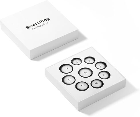 BENIO Gen 2 Smart Ring for Women & Men, Heart Rate,Fitness Tracker with Sleep，Step/Sleep/Blood Oxygen/Heart Rate Tracker, 5ATM Waterproof for iOS and Android,No Subscription,Sizing Kit in Kuwait