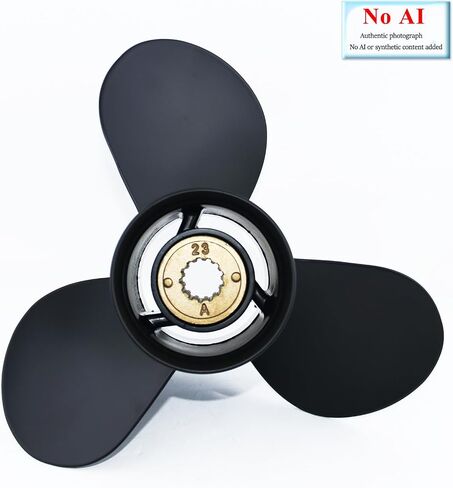 مروحة خارجية من الألومنيوم من CAPTAIN مقاس 10 3/8 بوصة × 14 بوصة RH 13-Spline بديلة لمحركات 30/35/40/45/50/55/60/70 HP Mercury & Marine Motors (رقم 48-816706A45) in Kuwait