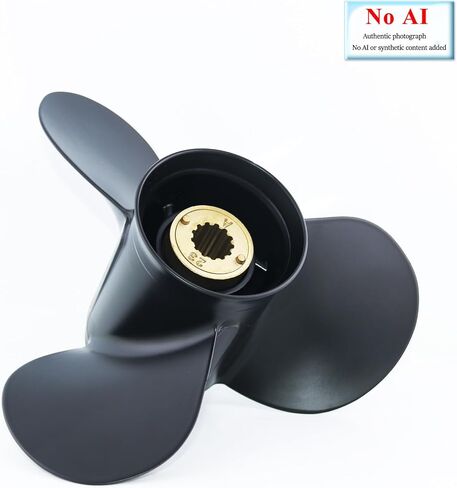 مروحة خارجية من الألومنيوم من CAPTAIN مقاس 10 3/8 بوصة × 14 بوصة RH 13-Spline بديلة لمحركات 30/35/40/45/50/55/60/70 HP Mercury & Marine Motors (رقم 48-816706A45) in Kuwait