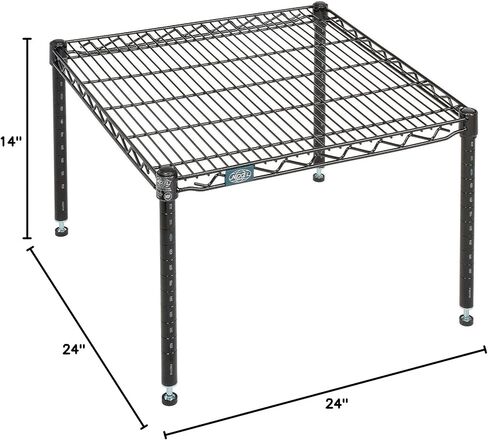 Nexel Black Epoxy Wire Dunnage Rack, 24" W x 24" D x 14" H in Kuwait