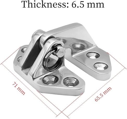 Stainless Steel Hatch Hinge with Quick Release Pin Solid Cast Accessories Hardware 1Pcs in Kuwait