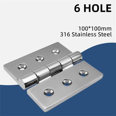 100mm Heavy Duty Hinge Square Deck Casting Door Mirror Polished Hardware 1Pcs in Kuwait